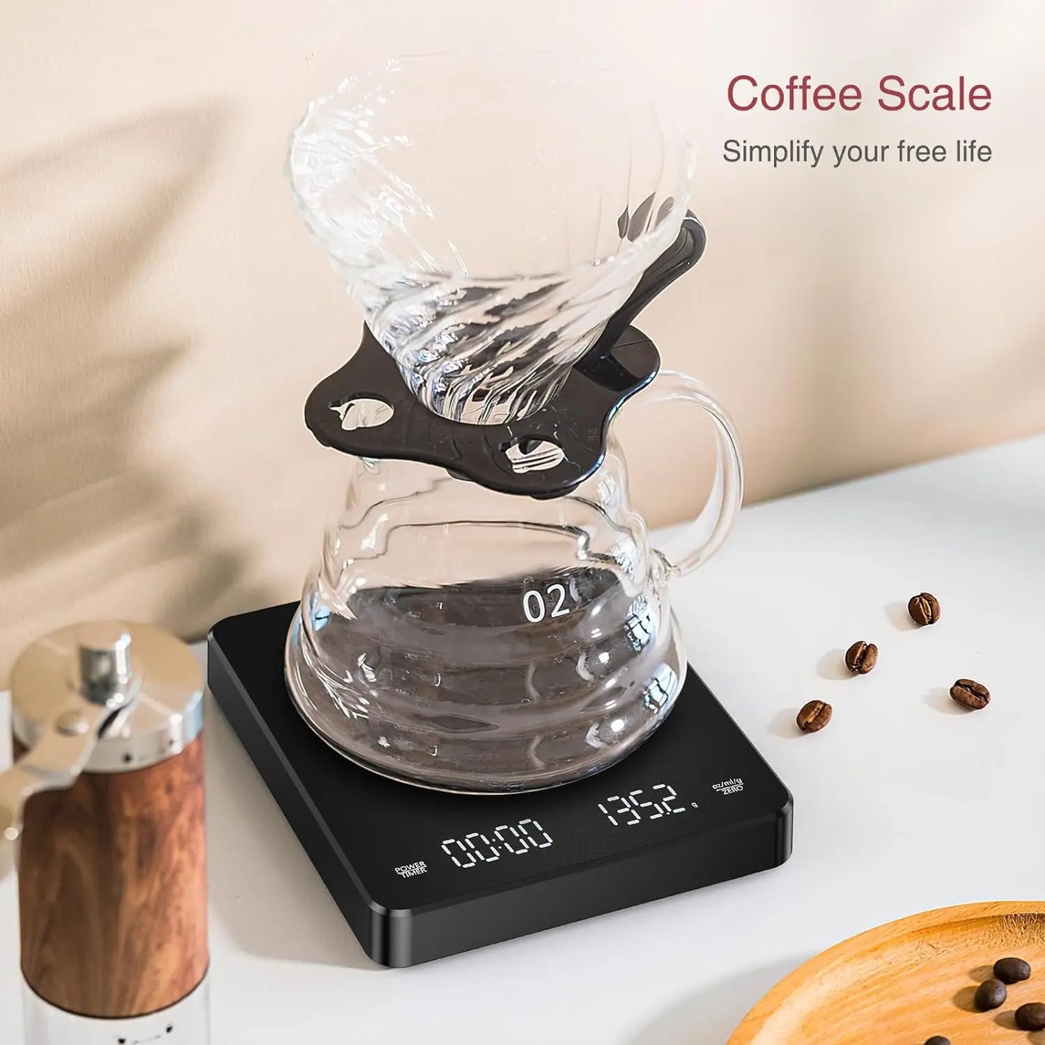 High Precision Digital Kitchen Scale with Timer - Smarsty
