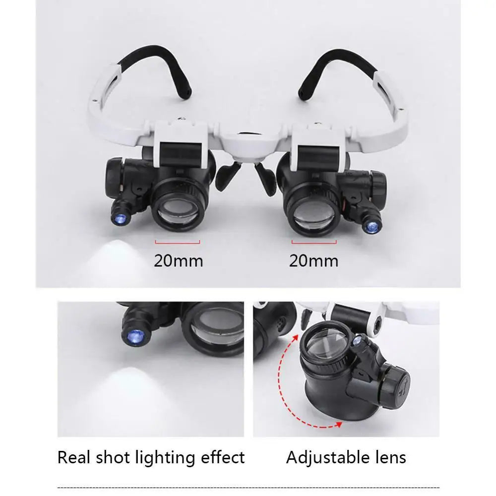 2X LED Magnifying Glasses for Watch Repair - Smarsty