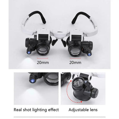 2X LED Magnifying Glasses for Watch Repair - Smarsty