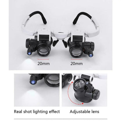 2X LED Magnifying Glasses for Watch Repair - Smarsty