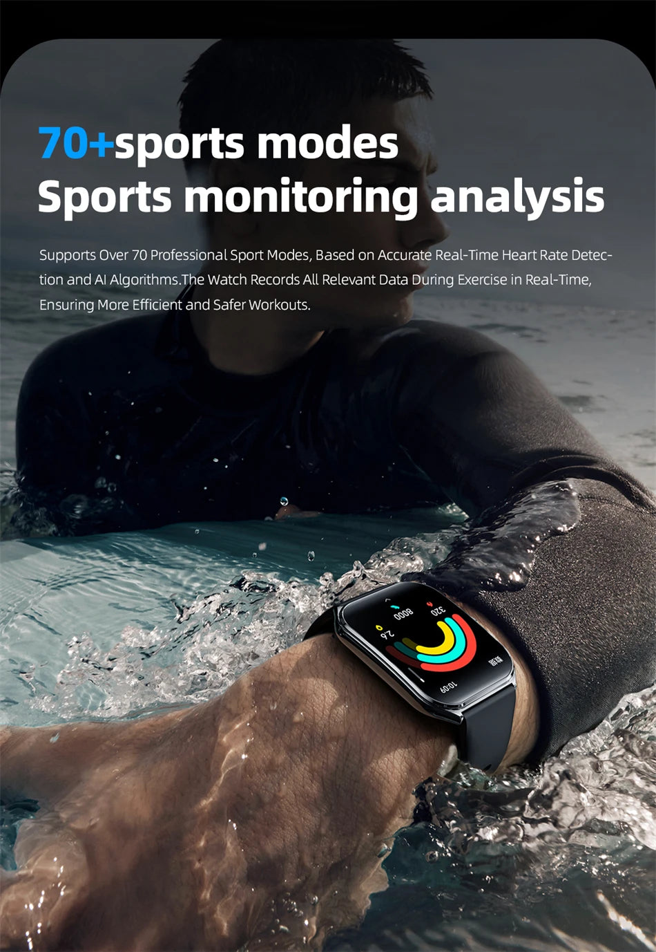 Ultra Thin Smart Watch for Men with AMOLED Screen - Smarsty