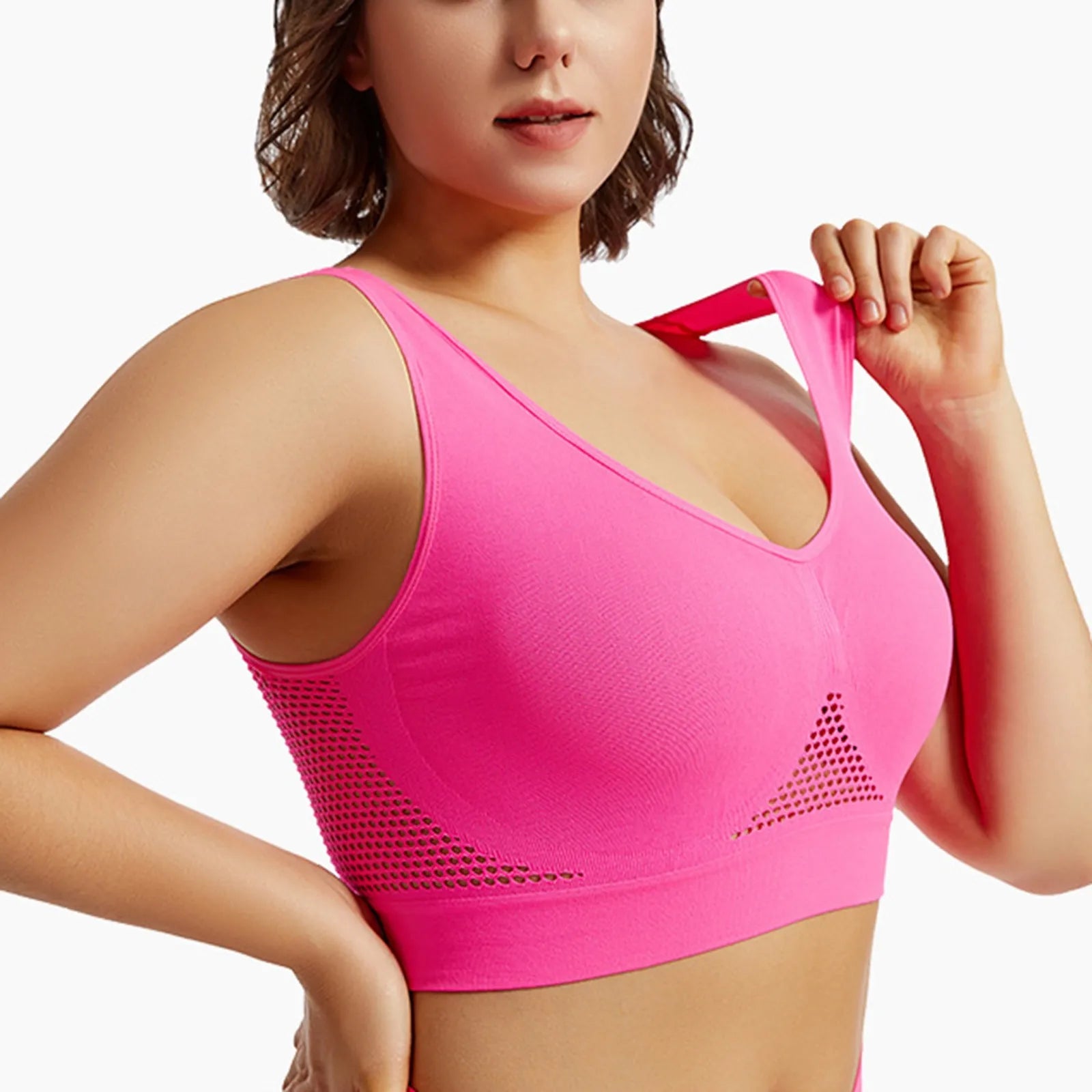 Beautiful Back Sports Bra Shockproof Running Fitness Anti-sagging Upper Collection Soft Support High-strength Women's Yoga Vest - Smarsty