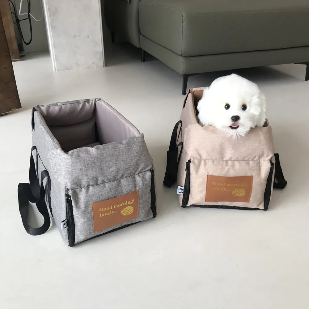 Portable Dog Car Seat Bed for Safe Travel - Smarsty