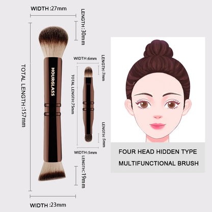 Hourglass Multifunctional Makeup Brush for Flawless Application - Smarsty
