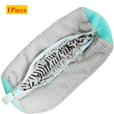1/2/4PCS Shoe Washing Machine Bag with Liquid Shoe Brush Set Durable Laundry Shoe Bag and Soft Bristle Clean Brush for All Shoes - Smarsty