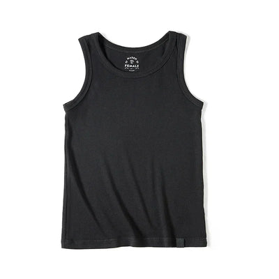 Maden Summer Sleeveless Knitted Tank Tops for Women Solid Color Casual Sports Vest Slim Fit Female Outer Wear Tops - Smarsty