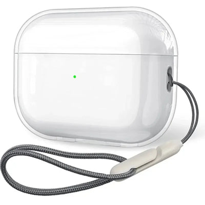 Clear Shockproof TPU Earphone Case with Lanyard - Smarsty