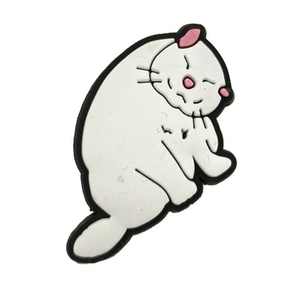 1pc Cute Cartoon Cats PVC Shoe Charms for Clogs Accessories Shoe Decorations Sandals Pins DIY Kids Women Beach Bags Accessories