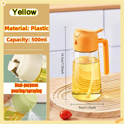 200/300/500ml Oil Spray Bottle BBQ Cooking Olive Oil Sprayer Plastic Baking Oil Spray Empty Bottle Vinegar Bottle Or  Oil brush - Smarsty