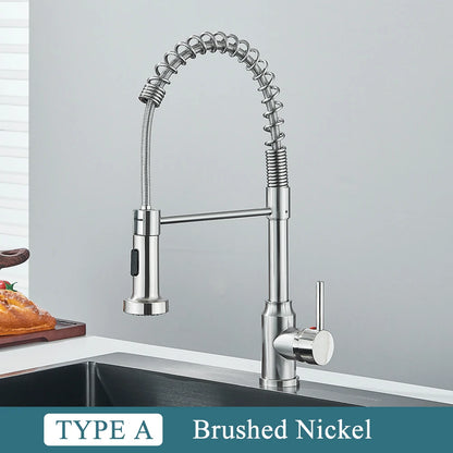 Matte Black Kitchen Faucet With Single Handle Design - Smarsty