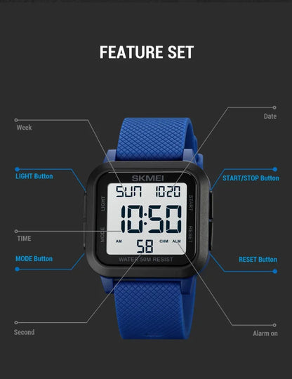Skmei 1894 Military Waterproof Digital Watch for Men - Smarsty