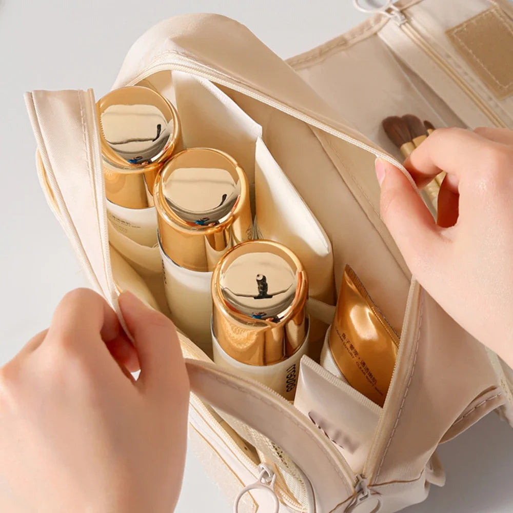 Travel Makeup Bag Waterproof Toiletries Organizer High Quality Women Neceser Bathroom Hook Wash Pouch Hook Makeup Storage Bag - Smarsty