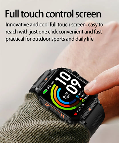 2024 Outdoor Military Smart Watch with IP68 Waterproof - Smarsty