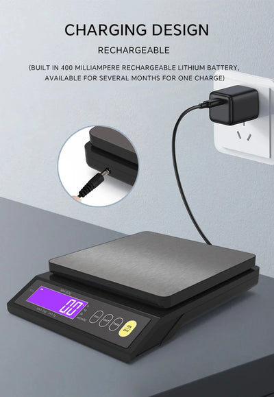Digital Kitchen Scale with Waterproof Design and LCD Display - Smarsty