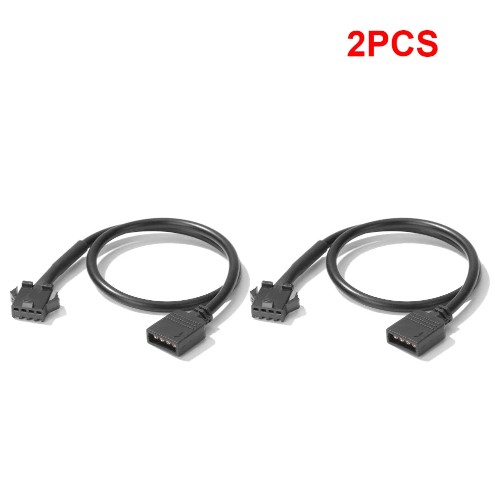 1/2PCS 5V 3 Pin / 12V 4 Pin 30cm Motherboard RGB Adapter Conversion Cable for PC Computer LED Light Strip SM Wire Line