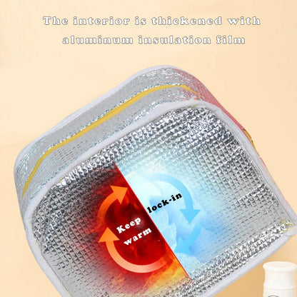 Thickened Insulated Bento Bag Portable Solid Hue Lunch Box - Smarsty