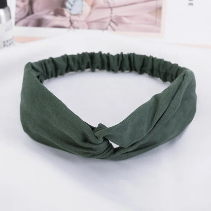 2024 New Design Fashion Women Summer Style Headbands Bohemian Girl Cross Turban Bandage Bandanas Hairbands Hair Accessories - Smarsty