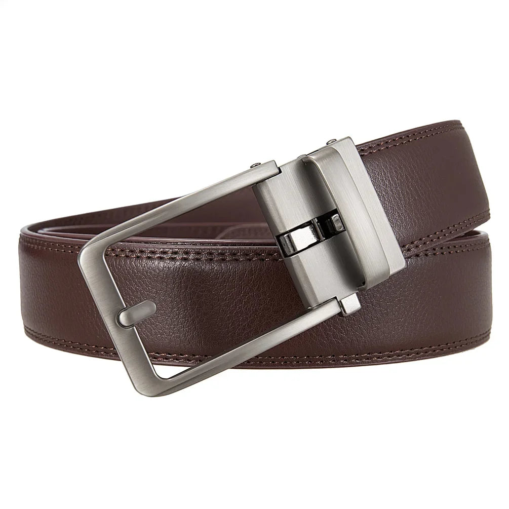 Luxury Genuine Leather Click Belt for Men Automatic Buckle - Smarsty