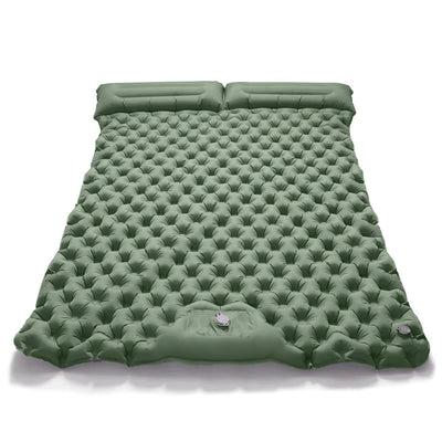 Outdoor Camping Double Inflatable Mattress Extra Wide Sleeping Pad Ultralight Folding Bed Sleeping Mat Car Travel Mat by Smarsty