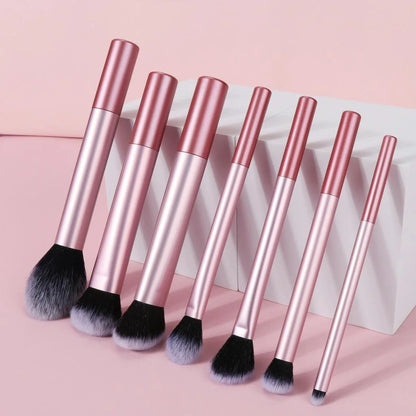 Soft Synthetic Hair Makeup Brush Kit for Flawless Application - Smarsty