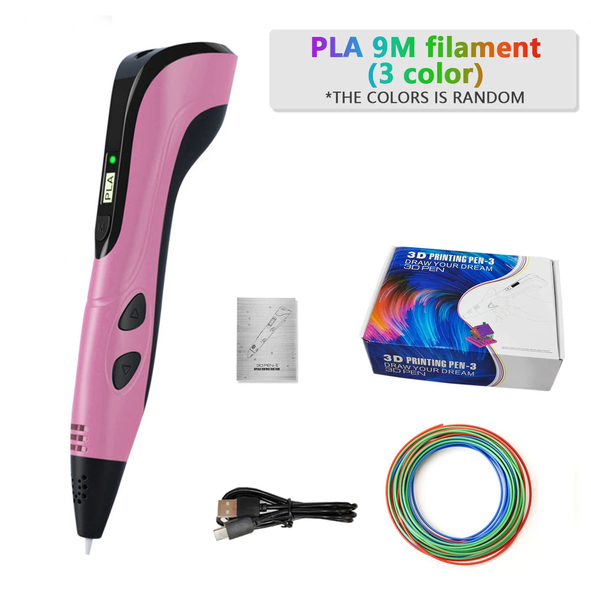 2022 NEW 3D Printing Pen 3d Pen Set for Kids Chidren Child's Birthday Christmas Creative DIY Gift LCD Display with PLA Filament - Smarsty