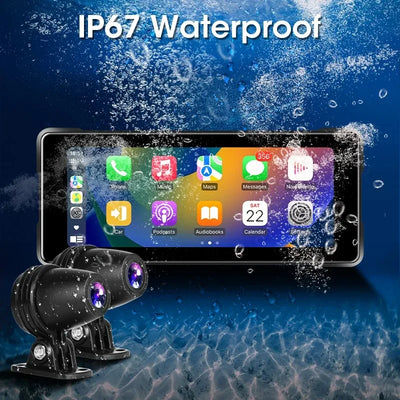 7 Inch Motorcycle GPS Navigation IP67 Waterproof CarPlay - Smarsty