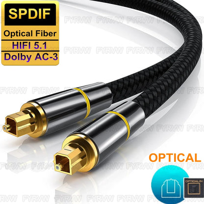 Digital Optical Audio Cable for Clear Sound Quality - Smarsty