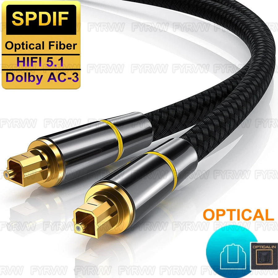 Digital Optical Audio Cable for Clear Sound Quality - Smarsty
