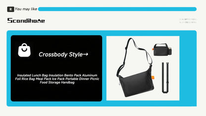 Insulated Lunch Bag Keeps Meals Fresh Portable Bento Pack - Smarsty