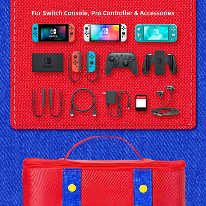 Large Protective Case for Nintendo Switch OLED Travel - Smarsty