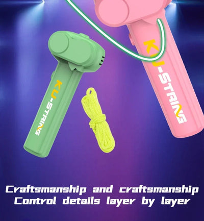 Light Toy String Glow In The Dark String Rope Launcher Luminous Portable Handheld String Stress Relief Toys For Kids Party Gifts by Smarsty