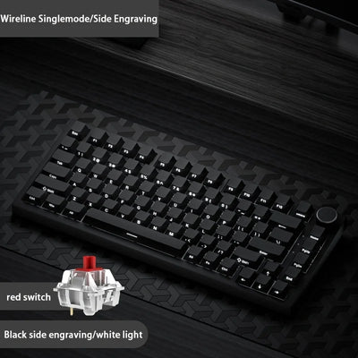 AK820 Mechanical Keyboard With Rotary Volume Control - Smarsty