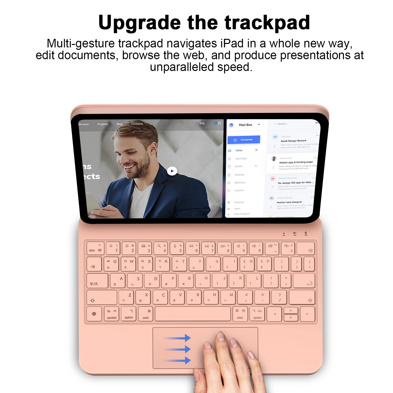 Magic Keyboard for iPad Pro and Air with Floating Stand