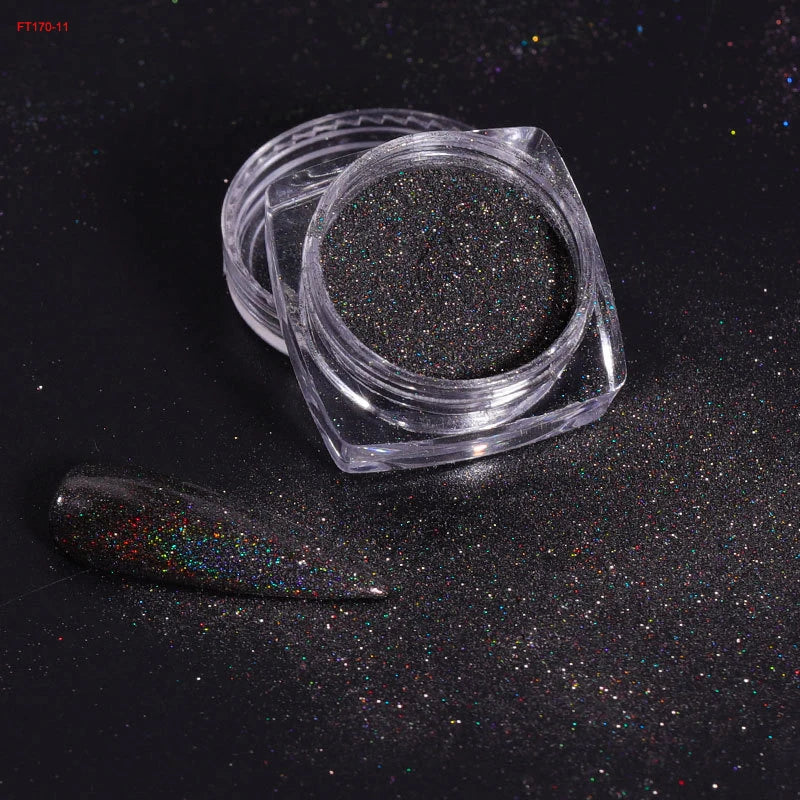 Holographic Glitter Nail Powder Set for Stunning Manicures - Smarsty
