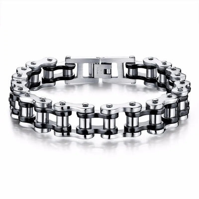 Stainless Steel Biker Chain Bracelet Durable Punk Jewelry - Smarsty
