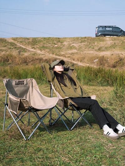 Outdoor Folding Moon Chair Portable Chair Camping Chair Picnic Gear Fishing Small Horse Stool Student Sketching by Smarsty