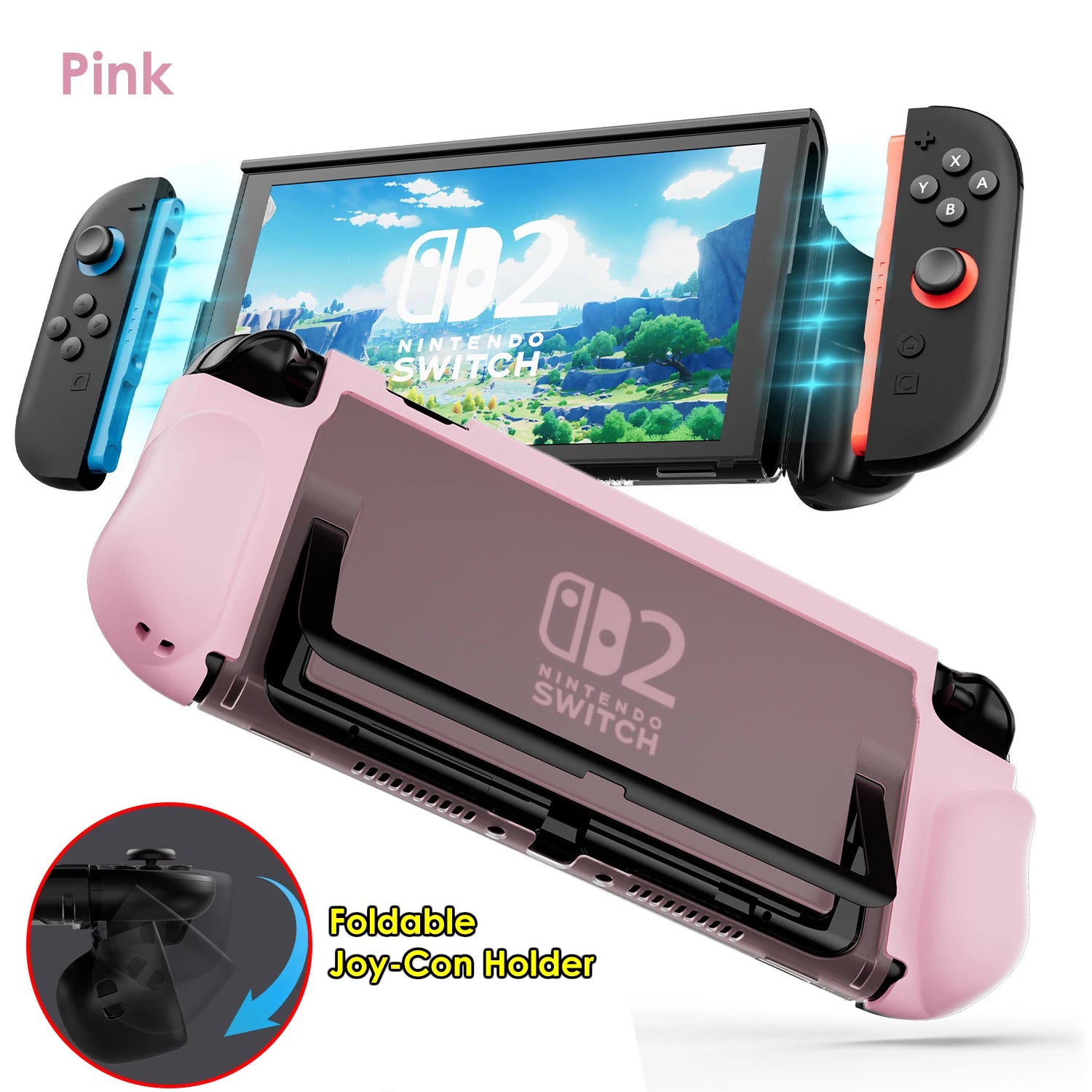 Protective Case for Nintendo Switch 2 with Ergonomic Grip - Smarsty