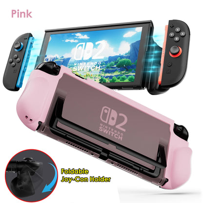 Protective Case for Nintendo Switch 2 with Ergonomic Grip - Smarsty