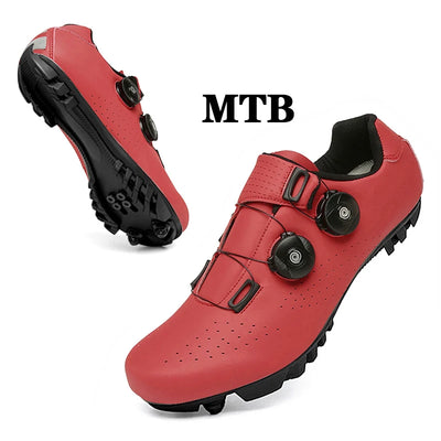 Cycling Sneaker MTB Men Sport Road Bike Boots Flat Racing Speed Sneakers Trail Mountain Bicycle Footwear Spd Pedal Cycling Shoes by Smarsty