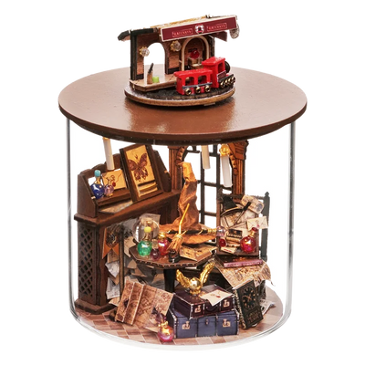 Mini DIY kit for doll house making and assembling room models toys home and bedroom decorations with furniture wooden crafts by Smarsty