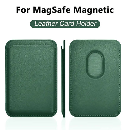 MagSafe Leather Wallet Case With Card Holder For iPhone - Smarsty