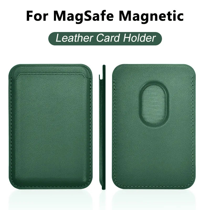 MagSafe Leather Wallet Case With Card Holder For iPhone - Smarsty