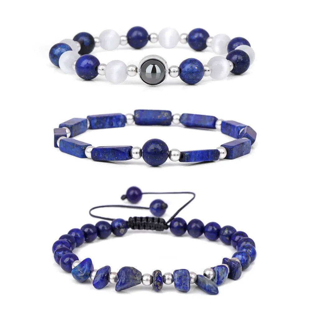 Amethyst Healing Bracelet Set for Weight Loss and Meditation - Smarsty