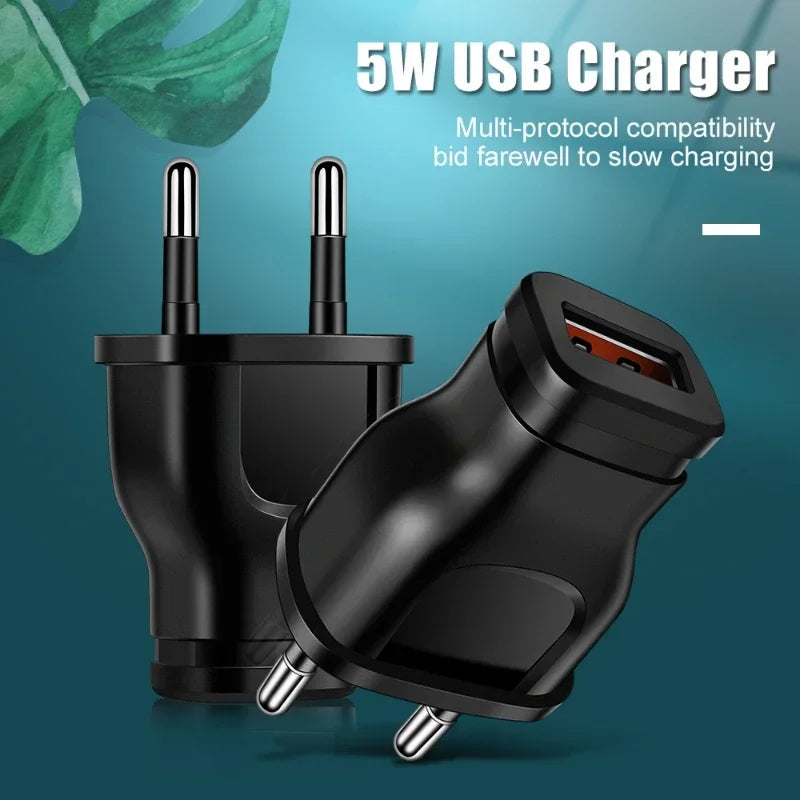 Compact Universal USB Wall Charger 5V 1A Power Adapter - Smarsty