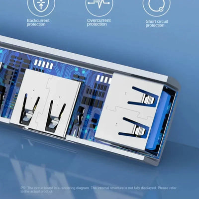 Type C USB Hub UltraSlim Three Port OTG USB 3.0 - Smarsty