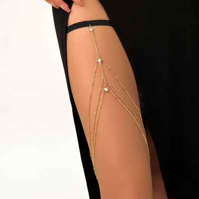 Bohemian Double Layer Metal Leg Chain for Women - Smarsty