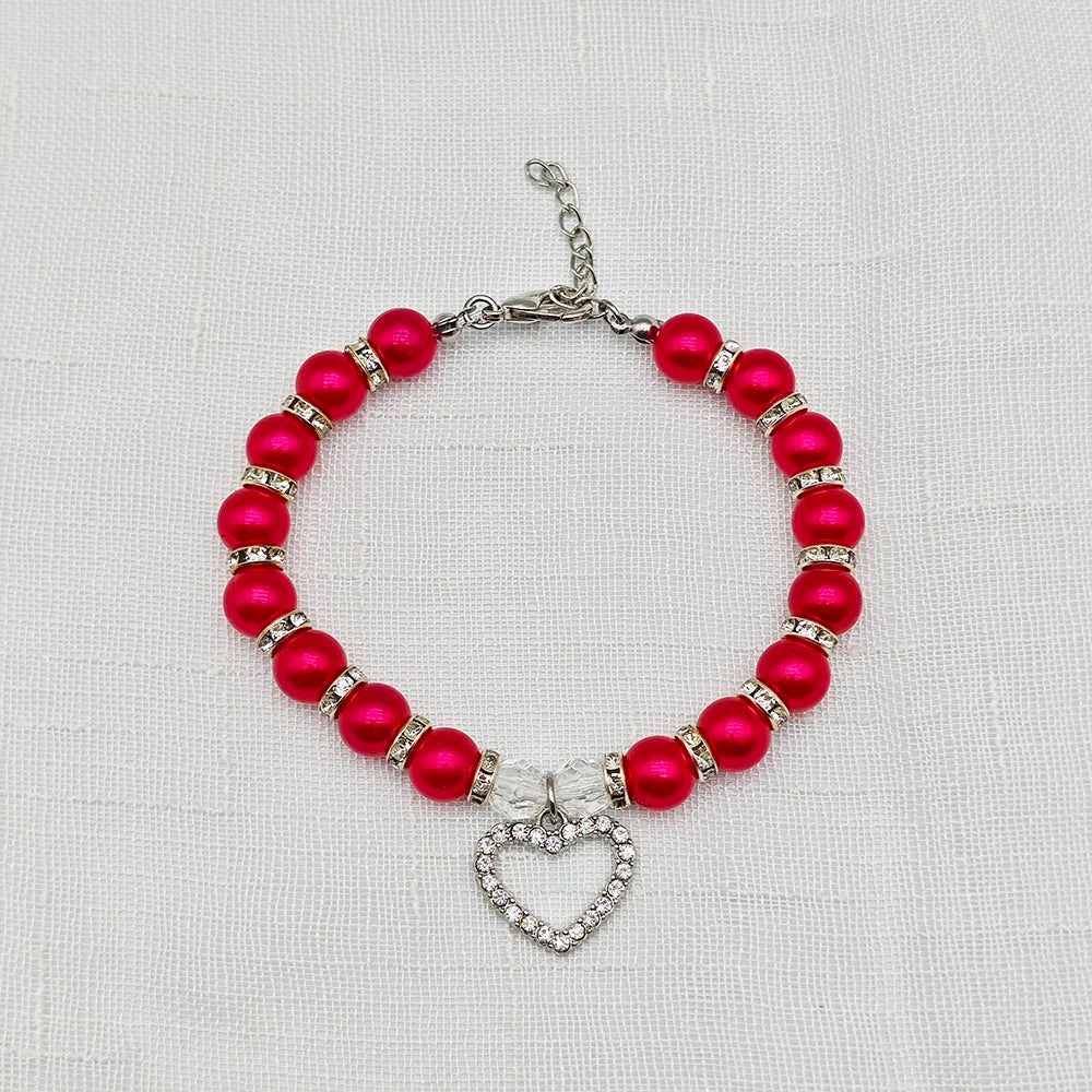 Cute Adjustable Pet Necklace with Heart Pendant - Smarsty