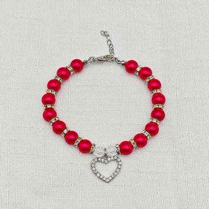 Cute Adjustable Pet Necklace with Heart Pendant - Smarsty
