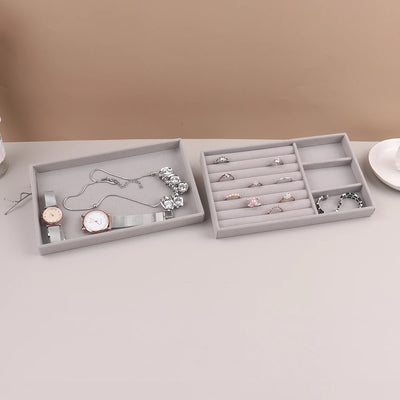 Velvet Jewelry Organizer Box for Rings and Necklaces - Smarsty