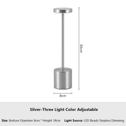 LED Touch Table Lamp Rechargeable Night Light for Ambiance - Smarsty
